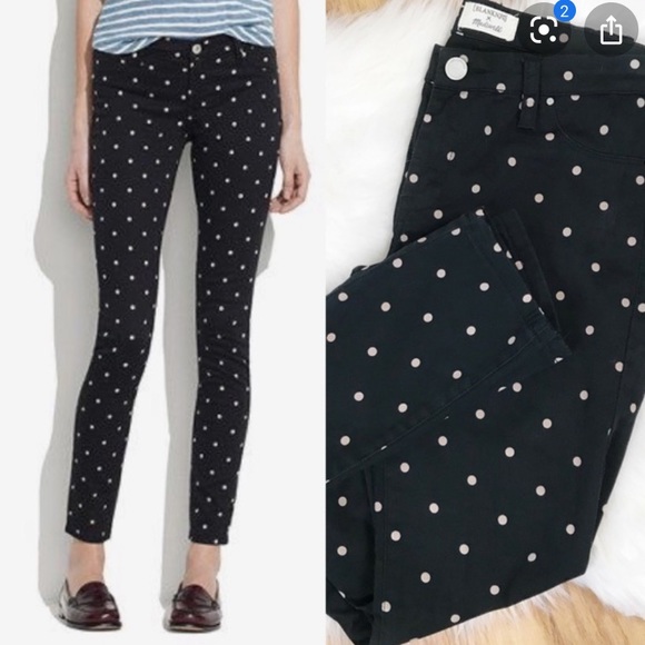 madewell polka dot jeans